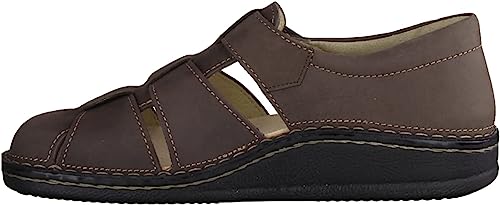 FINN COMFORT Athos Herren Sandalen braun elefante Nabuk Nubukleder von Finn Comfort