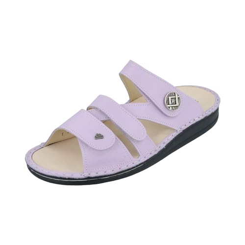 Finn Comfort Agueda Damen Pantoletten lila Flieder Porto Glattleder von Finn Comfort
