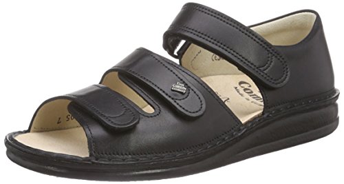 Finn Comfort Unisex-Erwachsene Baltrum Knöchelriemchen, Schwarz (Schwarz), 39 von Finn Comfort