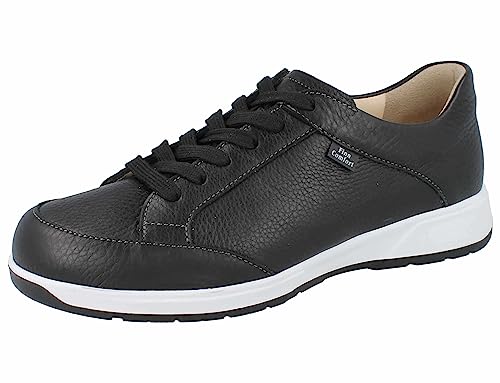 Finn Comfort Canvey Herren Halbschuhe Schnürschuhe schwarz Hillcrest Glattleder von Finn Comfort