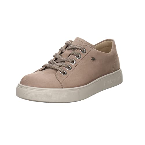 Finn Comfort Damen Schnürhalbschuhe Elpaso Schnürschuh Nubukleder Freizeit Sport Schuhe Uni Nubuk beige Taupe geschnürt von Finn Comfort