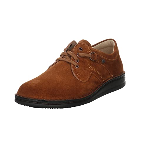 FinnComfort Vaasa Almond (Braun) - Bequemschuh - Herrenschuhe Sneaker/Schnürschuh, Braun, Leder (Velour) Komfort Schnürschuhe für Herren von Finn Comfort