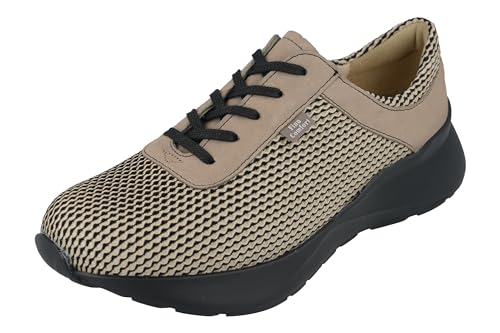 Finn Comfort Denver Damen Halbschuhe Schnürschuhe beige Taupe Mesh Nubukleder von Finn Comfort