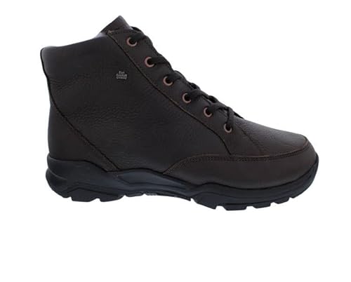 Finn Comfort Erding Schnür-Bootie 3922-813432 Classic-Sport, Rabo - vollnarbiges Glattleder, Coffee (Braun), Lammfellfutter Braun Gr. 46 von Finn Comfort