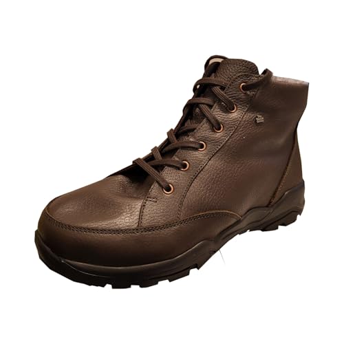 Finn Comfort Erding Schnür-Bootie 3922-813432 Classic-Sport, Rabo - vollnarbiges Glattleder, Coffee (Braun), Lammfellfutter Braun Gr. 47 von Finn Comfort