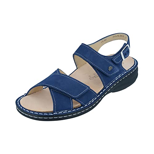 Finn Comfort LINOSA Sandaletten bequem bis 30 mm Gr.38, Blau von Finn Comfort