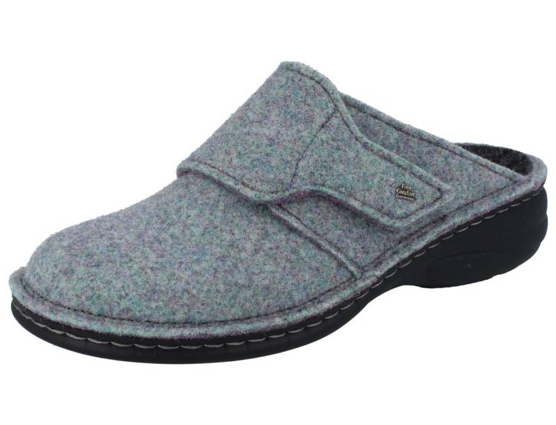 Finn Comfort FINN COMFORT Goms Damen Hausschuhe Clog opal grün Filz Hausschuh Wechselfußbett von Finn Comfort