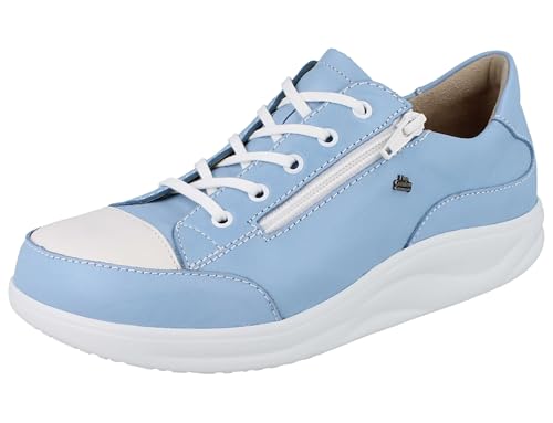 Finn Comfort FINNAMIC Hachiouji Damen Schnürschuhe hellblau Glattleder (Blau, EU Schuhgrößensystem, Erwachsene, Damen, Numerisch, Breit, 40) von Finn Comfort
