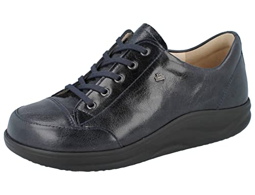 Finn Comfort FINNAMIC Ikebukuro Damen Halbschuhe blau Midnight Glattleder von Finn Comfort