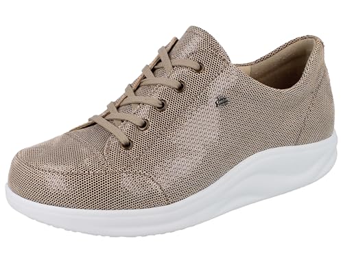 Finn Comfort FINNAMIC Ikebukuro Damen Schnürschuhe beige glänzend Nubukleder (Beige, EU Schuhgrößensystem, Erwachsene, Damen, Numerisch, Breit, 42 2/3) von Finn Comfort