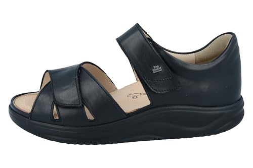 Finn Comfort FINNAMIC Makuhari Damen Abrollsandale schwarz Glattleder von Finn Comfort