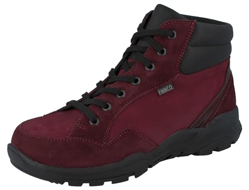 Finn Comfort FINNCO Temuco Damen Wanderschuhe Wanderstiefel rot redwine Leder von Finn Comfort
