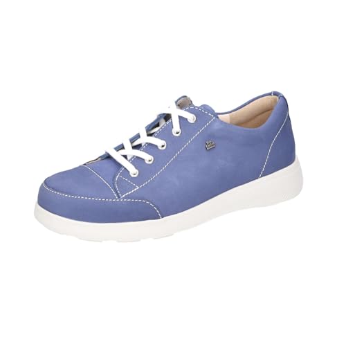 Finn Comfort Fataga Damen Halbschuhe Schnürschuhe blau Electro Nubukleder von Finn Comfort