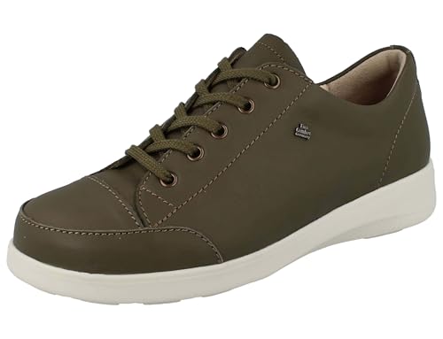 Finn Comfort Fataga Damen Halbschuhe Schnürschuhe grün Verde Siviglia Glattleder von Finn Comfort