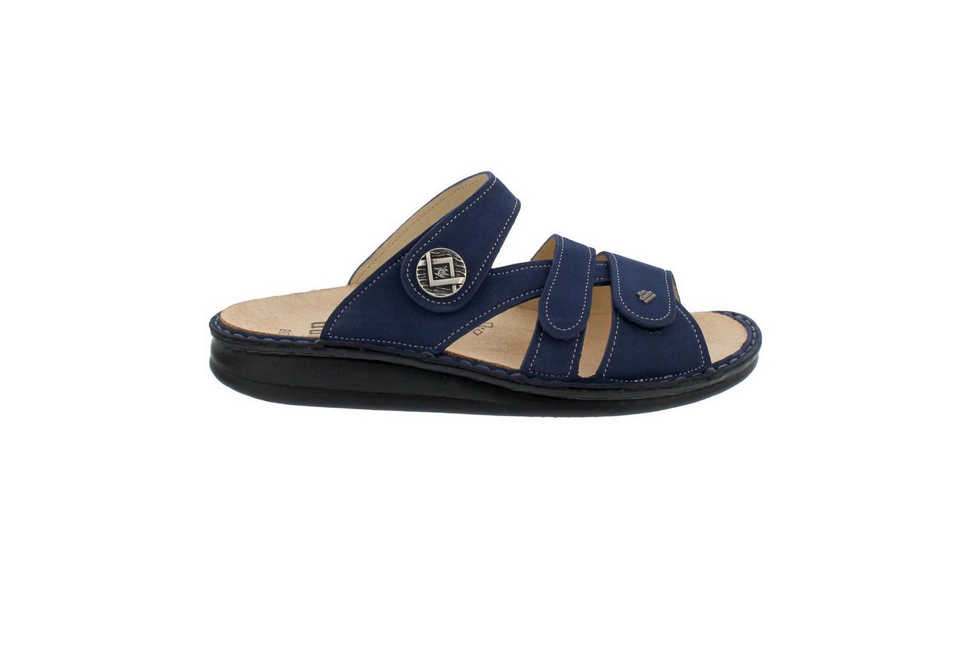 Finn Comfort Finn Comfort Agueda - Pantolette, Nubukleder, atoll (dunkelblau), 0153 Pantolette von Finn Comfort