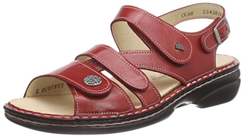 Finn Comfort Gomera, Damen Knöchelriemchen Sandalen, Rot (Red), 36 EU von Finn Comfort