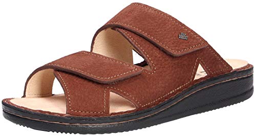 Finn Comfort Herren Pantoletten Sandalen Pantolette Glattleder Fußbett Bequem Freizeit Uni Pantoletten wechselfussbett Leder von Finn Comfort