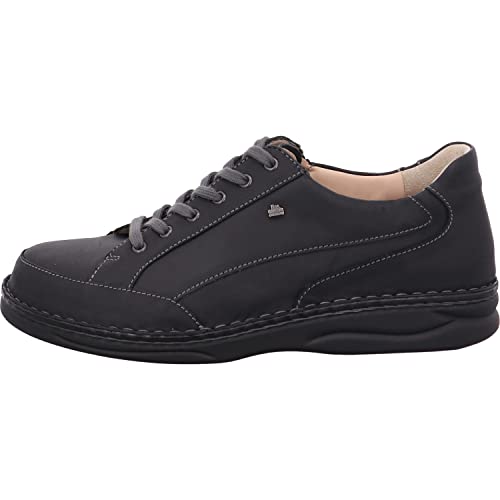 Finn Comfort Herren Schnürhalbschuhe Falkland Schnürschuh Glattleder Freizeit Elegant Schuhe Uni schwarz Falkland geschnürt von Finn Comfort