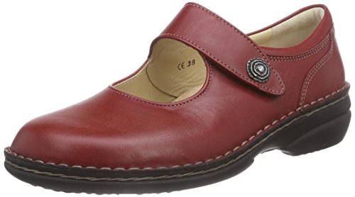 Finn Comfort Laval, Damen Mary Jane Schuhe, Rot (Campari Arena), 36 EU von Finn Comfort