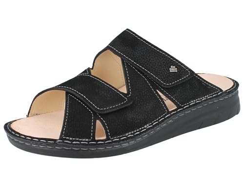Finn Comfort Lome Herren Pantolette schwarz Black NubukRona Nubukleder von Finn Comfort