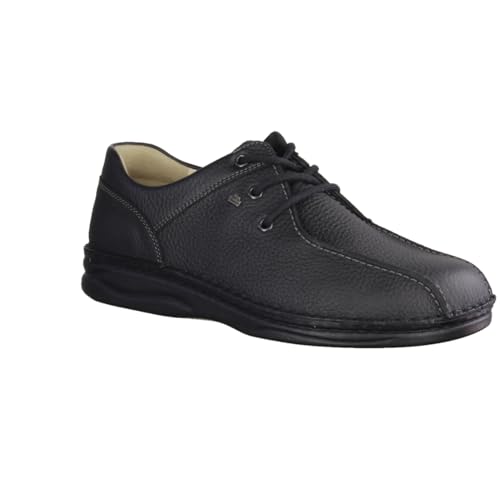 Finn Comfort Norfolk Schwarz - eleganter Schnürschuh - Marken, Schwarz, Leder (rabo), Gr. 41 EU von Finn Comfort