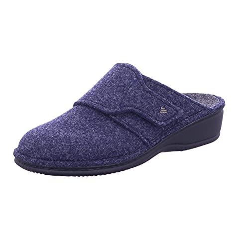 Finn Comfort Pantolette Andermatt darkblue/Wollfilz, Größe 37 von Finn Comfort