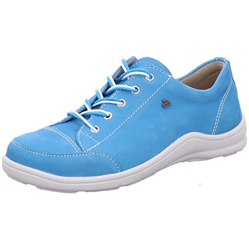 Finn Comfort Soho Damen Halbschuhe Schnürschuhe blau Aqua/Nubuk von Finn Comfort