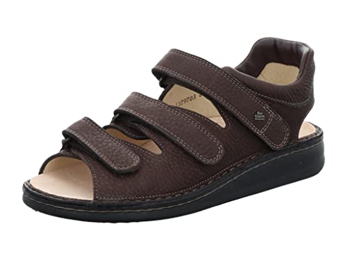 Finn Comfort Herren Sandalen Tunis Sandale Glattleder Fußbett Bequem Freizeit uni sandale wechselfußbett leder von Finn Comfort