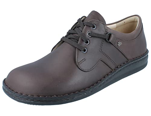 Finn Comfort Vaasa Herren Halbschuhe Dunkelbraun Fores gefettetes Nubukleder von Finn Comfort