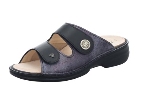 Finn Comfort Zeno, Maglia/Nappaseda (Glattleder Komb. / Stretch), Platin/Schwarz 5003-902826 Gr. 43 von Finn Comfort