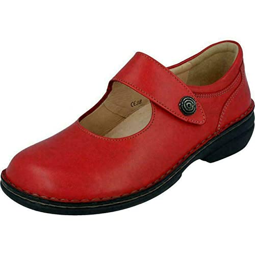 FinnComfort Damen Slipper Laval 2058 256143 rot 436661 von Finn Comfort