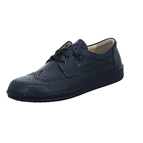 FinnComfort Herren Schnuerschuhe York 01005-006099 schwarz Togo 01005-006099 schwarz 307034 von Finn Comfort