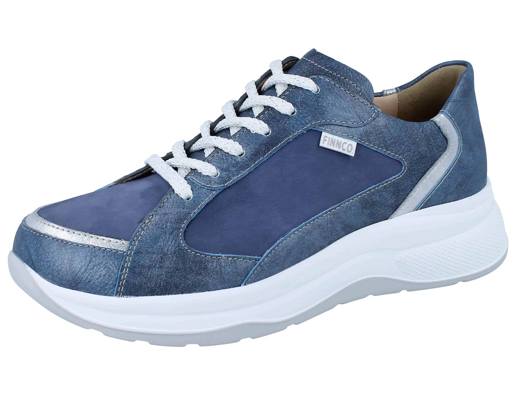 female Freizeit Schnürer blau 38 von Finn Comfort