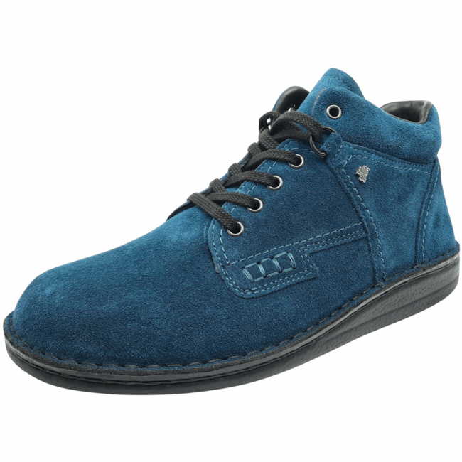 female Komfort Schnürer blau 45 von Finn Comfort