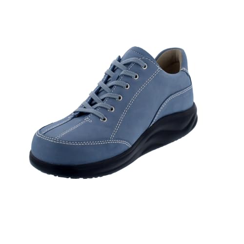 Finn Comfort FINNAMIC Otaru Damen Halbschuhe Schnürschuhe blau Blue Nubukleder von Finn Comfort