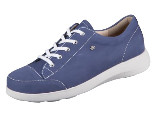 Finn Comfort Fataga Damen Halbschuhe Schnürschuhe blau Electro Nubukleder von Finn Comfort