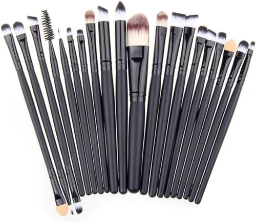 Finnacle - 20 -Stück -Make -up -Pinsel -Set - Schwarz - Lidschatten - Foundation - Pulver - Eyeliner - Wimpern - Lippen - Make -up -Pinsel - Kosmetisches Schönheits -Werkzeug -Kit - Hot Finnacle - 20 -Stück -Make -up -Pinsel -Set - Schwarz - Lidschatten - Foundation - Pulver - Eyeliner - Wimpern - Lippen - Make -up -Pinsel - Kosmetisches Schönheits -Werkzeug -Kit - Hot von Finnacle