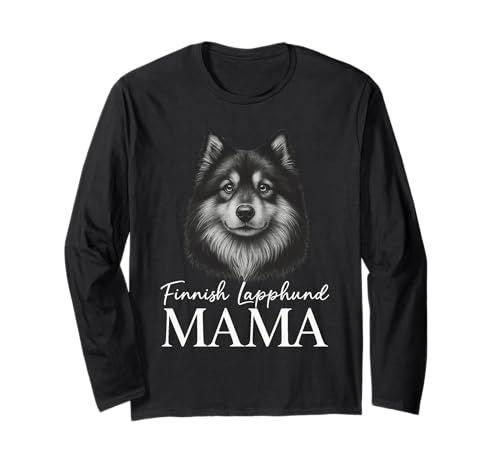 Finnische Lapphund Mama Langarmshirt Finnische Lapphund Mama Langarmshirt von Finnish Lapphund Mom