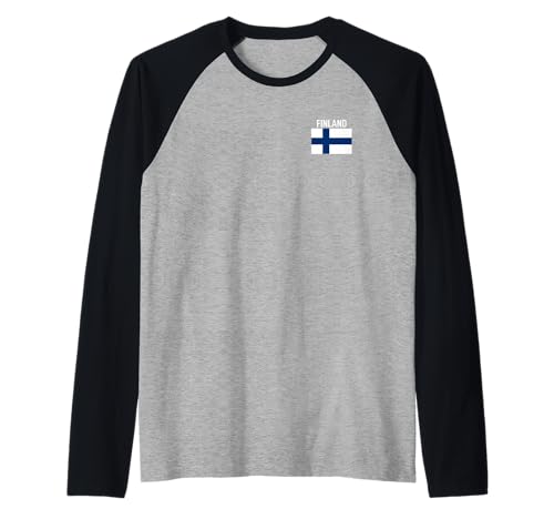 Finnland-Flagge Taschenflossen Familienwurzeln Herren Damen Kinder Raglan Finnland-Flagge Taschenflossen Familienwurzeln Herren Damen Kinder Raglan von Finns Roots & Finland Family Heritage