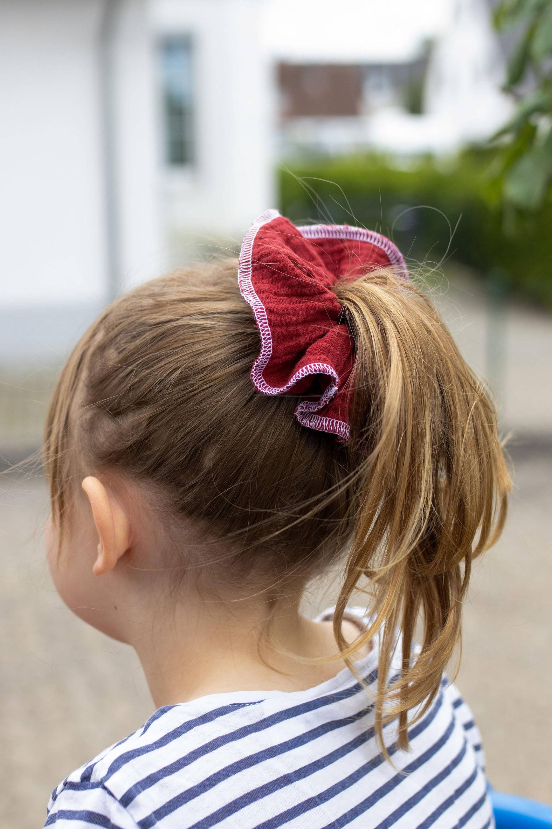 Scrunchie Aus Stoff - Handmade Haargummi Musselin Oder Jersey Perfekt Für Zopf, Dutt Handgelenk Mama & Tochter von FinnundFadenhandmade