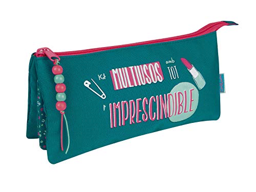 Finocam Talkual Verde-multiusos Federmäppchen 23 Centimeters Grün (Verde-Multiusos) von Finocam