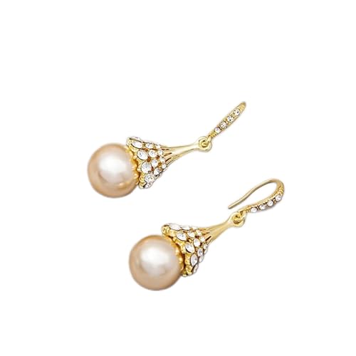 Boucles d'oreilles Champagne doré perle pendentif boucles d'oreilles lumière mode tempérament boucles d'oreilles oreille bijoux von Finoti