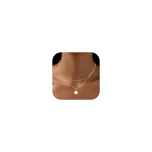 Finrezio Kette Gold Damen Kette Mit Buchstaben 21 Karat Vergoldete Halskette Namen Kette Buchstaben Anhänger Personalisierte Goldene Kette Für Damen Mädchen Beste Freundin Geschenk Schmuck von Finrezio
