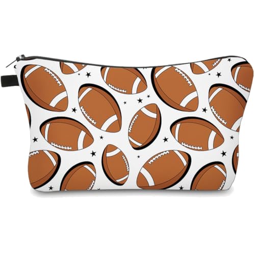 Finrray Kosmetiktasche, Baseball-Make-up-Tasche, Kulturbeutel, Reise-Organizer, Sport-Enthusiasten, Liebhaber, Geschenk, fußball von Finrray