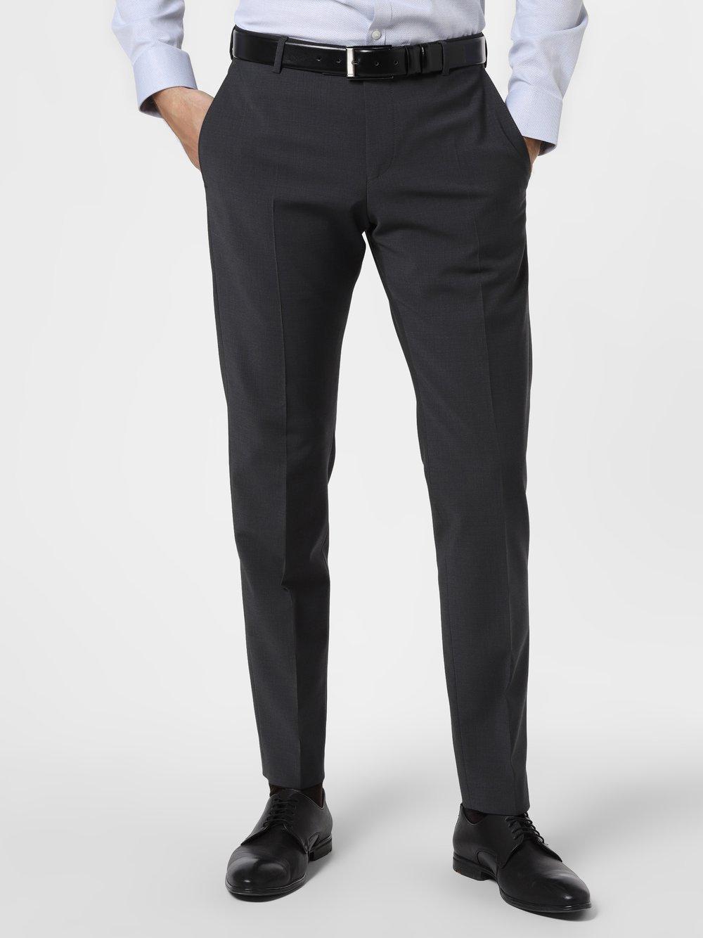 Finshley & Harding Baukasten-Hose Herren Modern Fit Wolle, anthrazit von Finshley & Harding