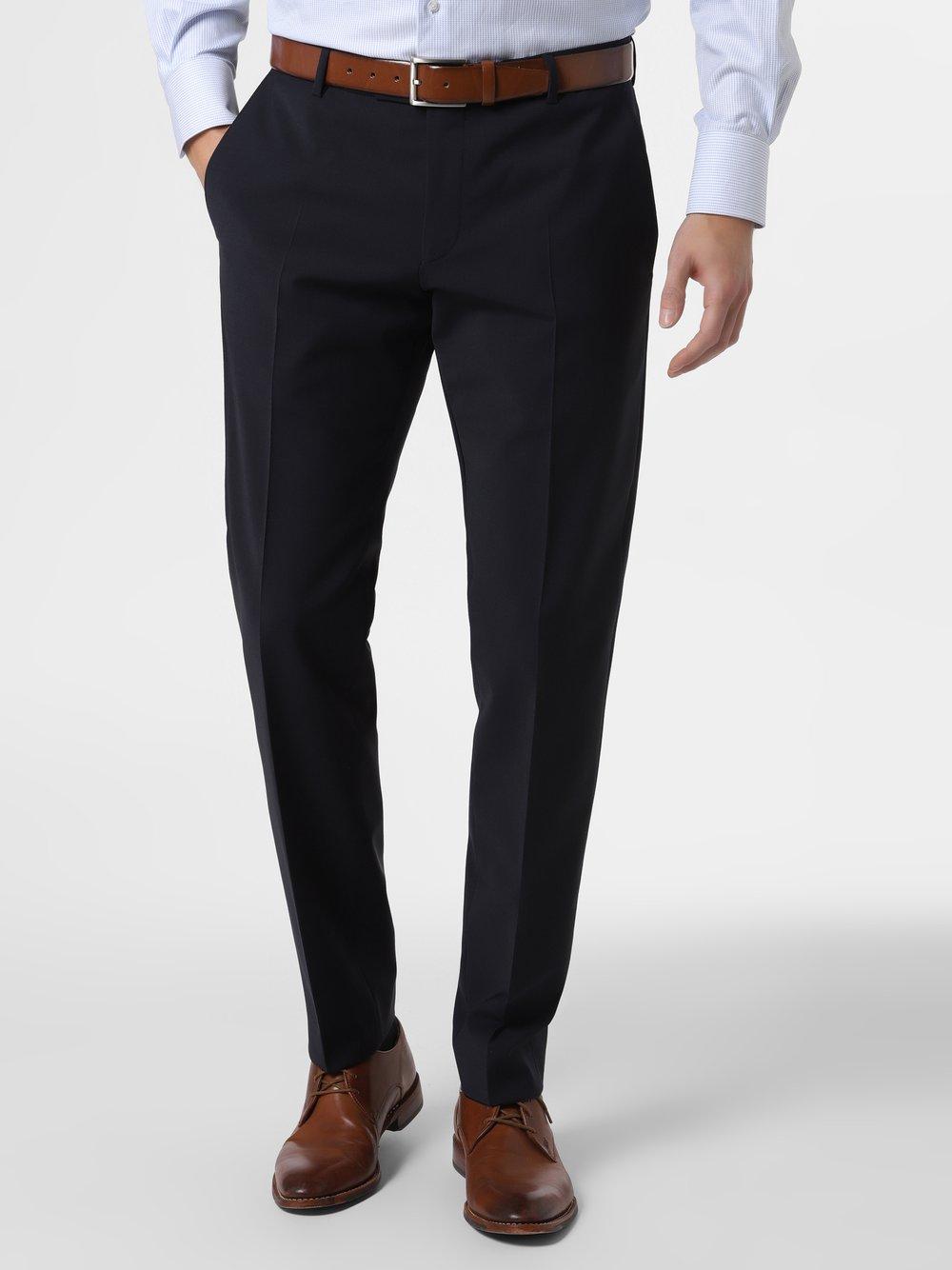 Finshley & Harding Baukasten-Hose Herren Modern Fit Wolle, marine von Finshley & Harding