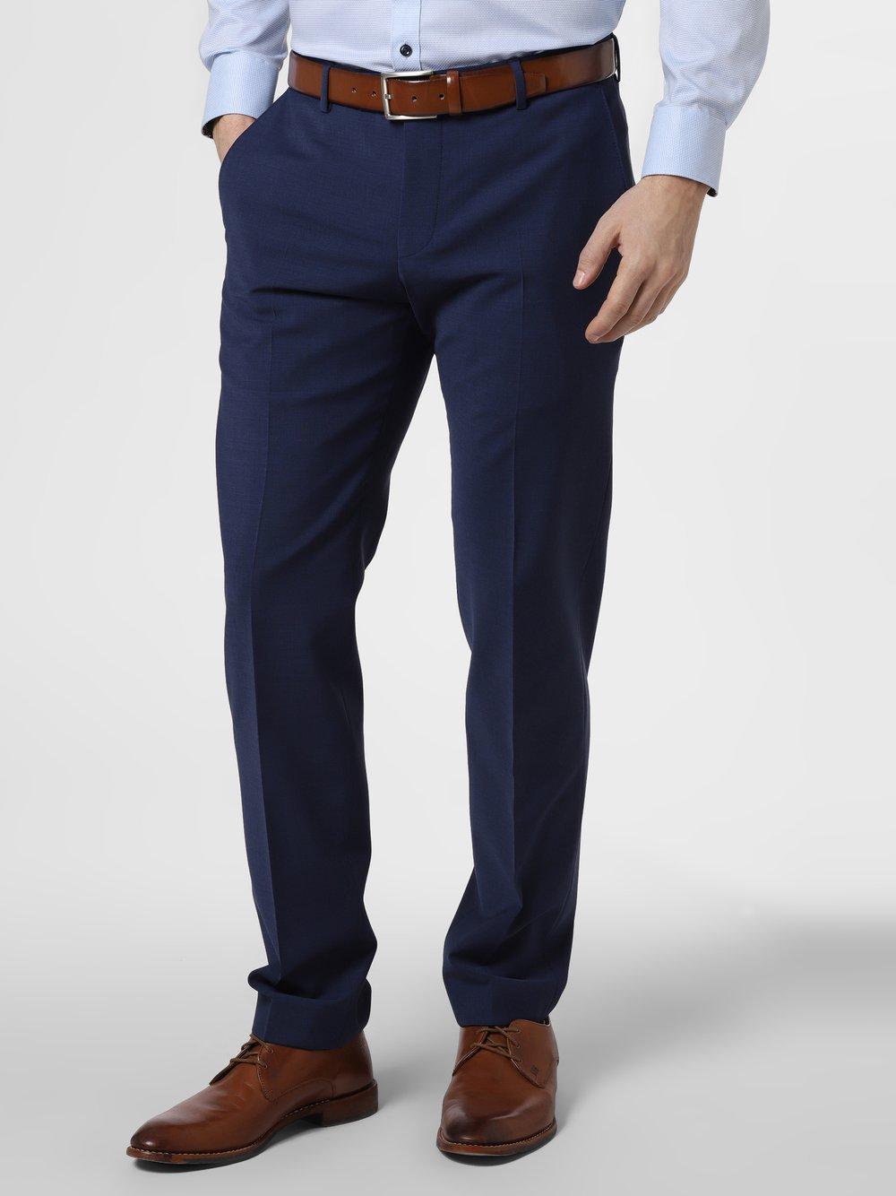 Finshley & Harding Baukasten-Hose Herren Modern Fit Wolle, marine von Finshley & Harding