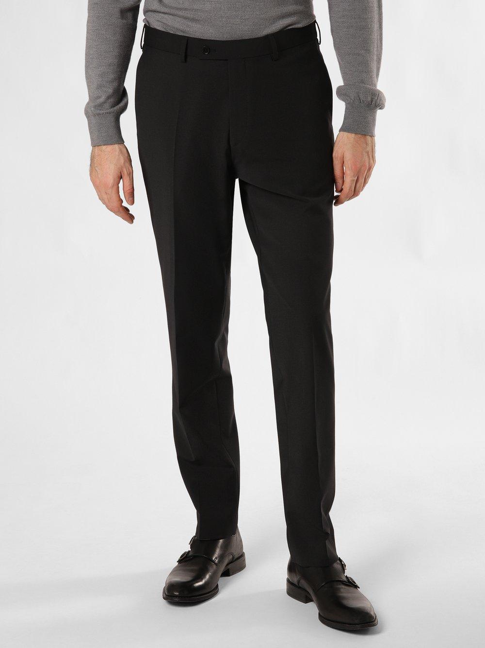 Finshley & Harding Baukasten-Hose Herren Regular Fit Wolle, schwarz von Finshley & Harding