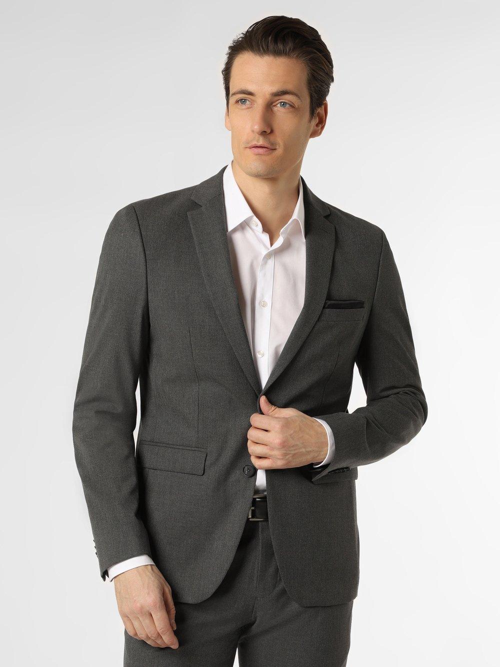 Finshley & Harding Baukasten-Sakko Herren Slim Fit meliert, anthrazit von Finshley & Harding