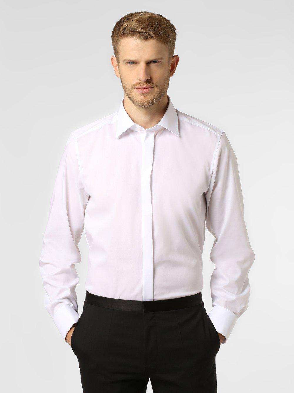 Finshley & Harding Hemd mit Umschlagmanschetten Herren Slim Fit Baumwolle Kentkragen, weiß von Finshley & Harding